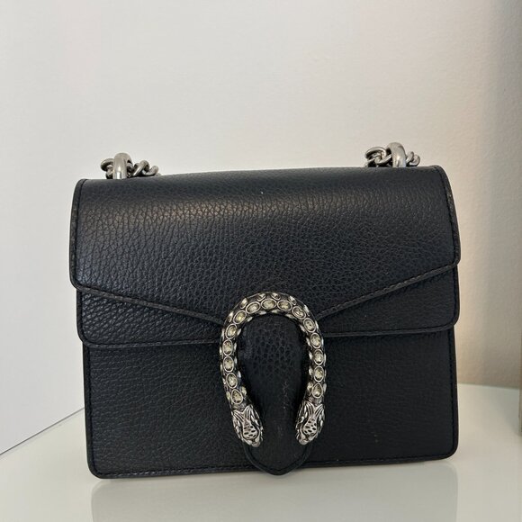 Gucci Black Pebbled Leather Small Dionysus - Picture 2 of 4